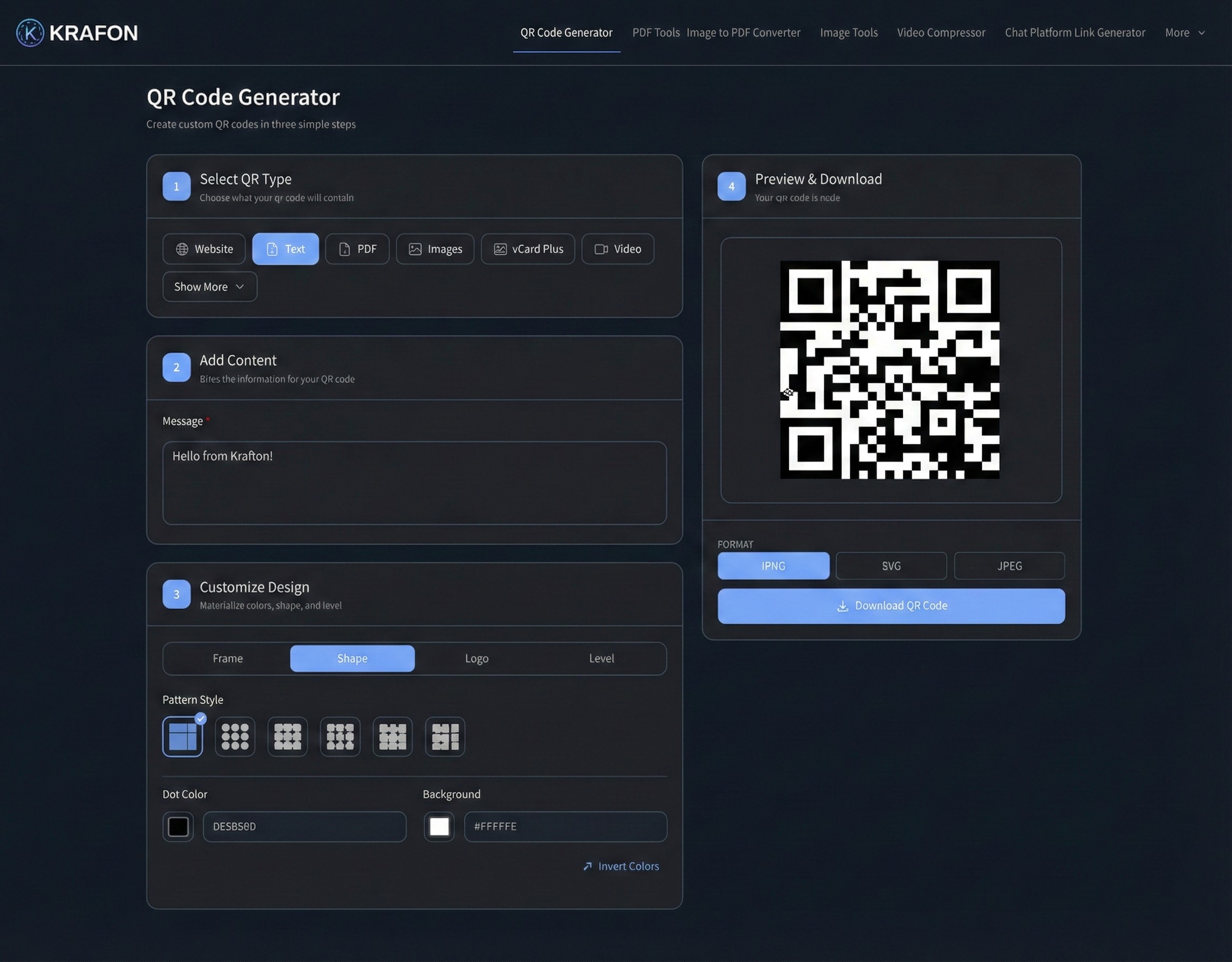 QR Code Generator Demo